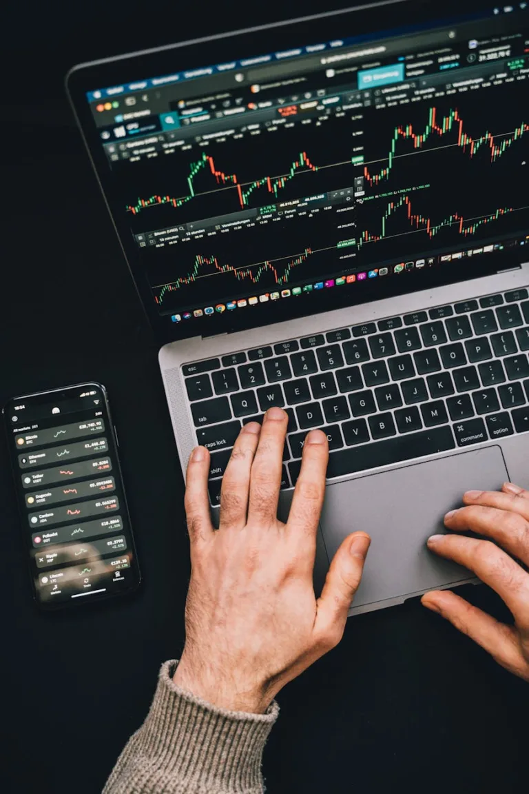 hands on a laptop