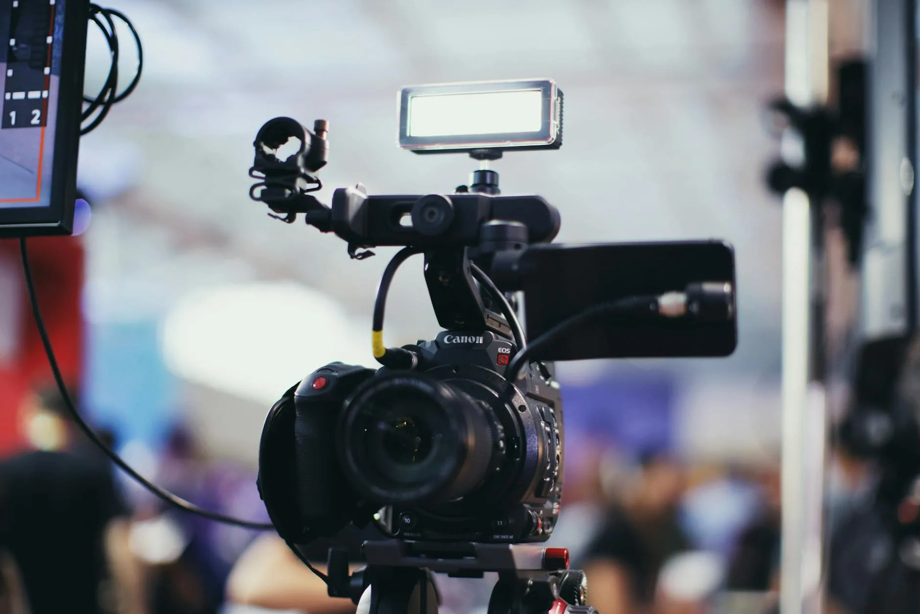 photo of a black dslr camera