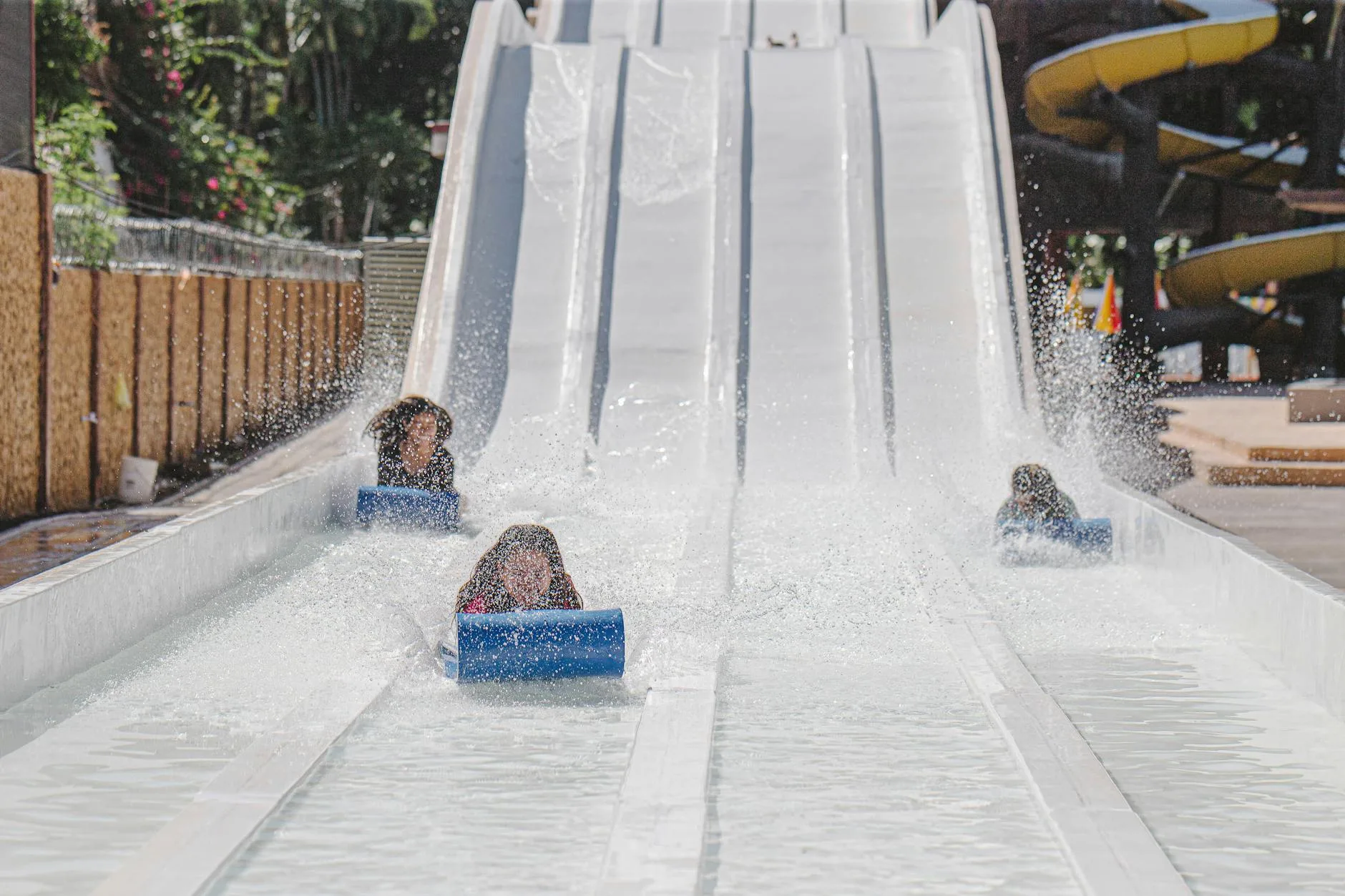 white slides