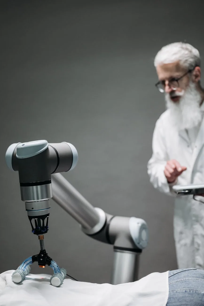 a scientist testing a device